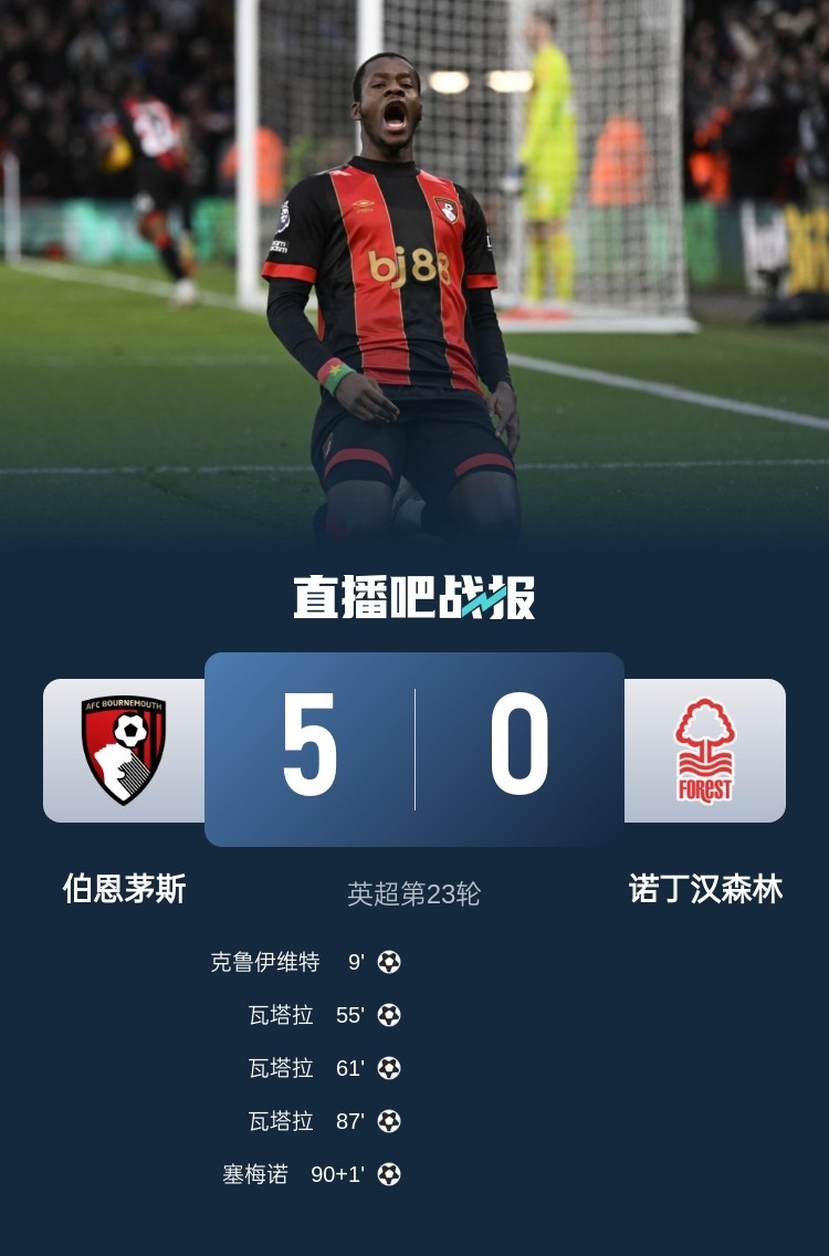 关于伯恩茅斯艰难取胜，继续排名不俗的信息