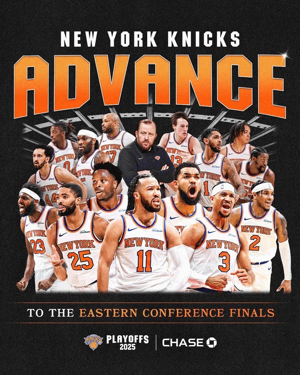 关于尼克斯豪取三连胜，东部半决赛再次取胜的信息